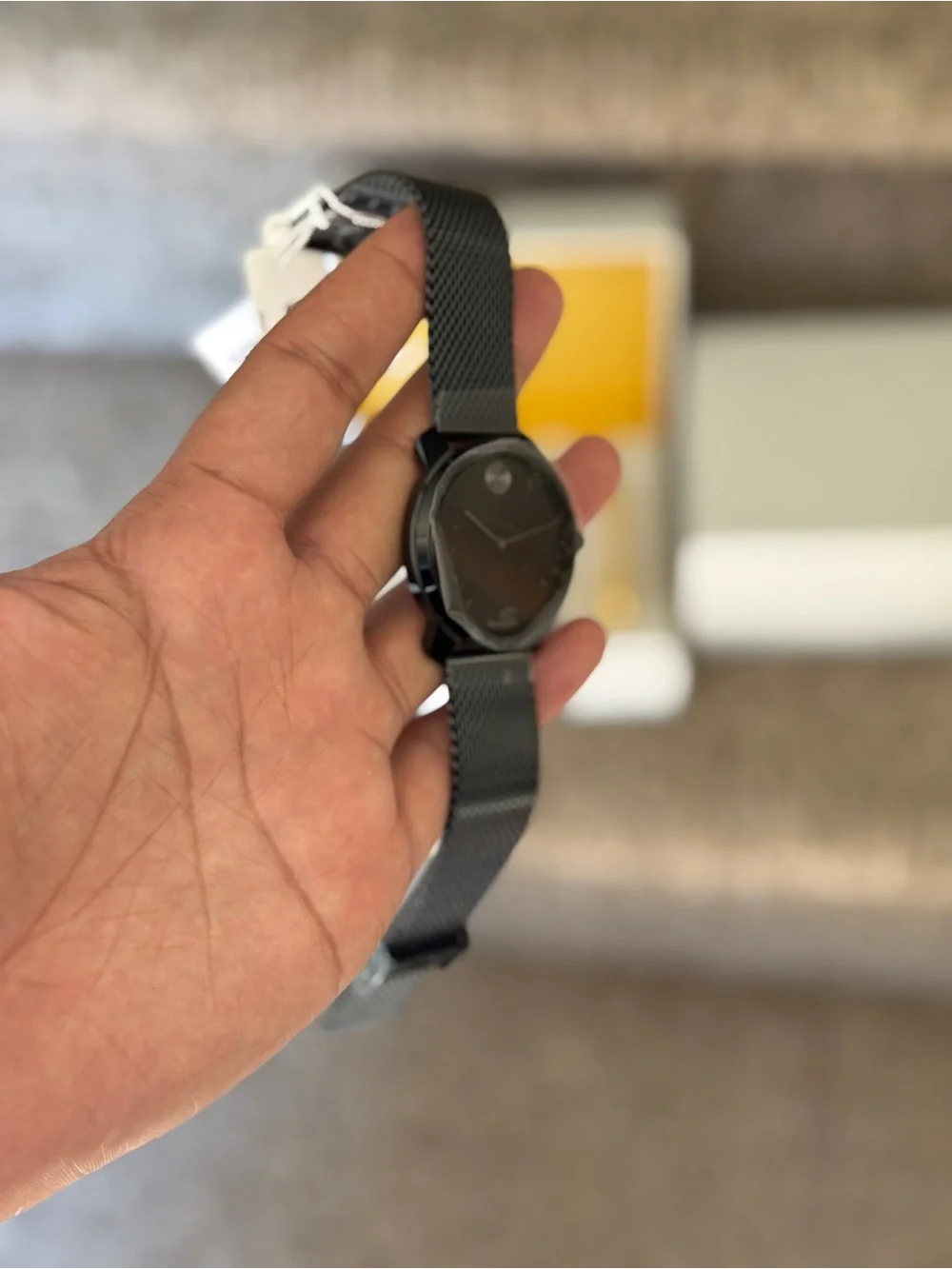 Movado Bold quartz Black Mesh Men's Watch
